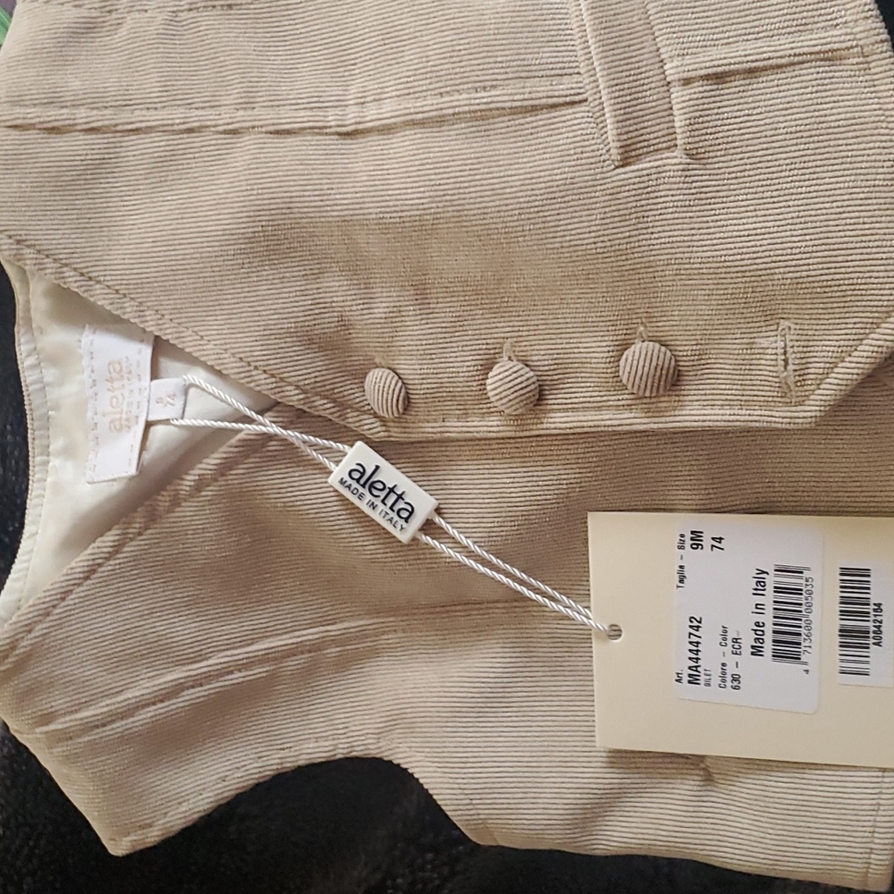 Aletta 9m baby vest made in Italy
